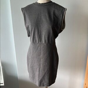 T by Alexander Wang grey jogger dress